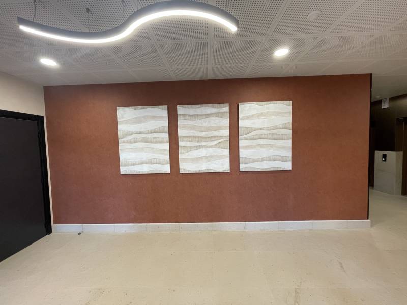 Travaux de peinture dans des bureaux neufs à AIX-en-Provence 13290 - CHANTIER BLANC AZUR